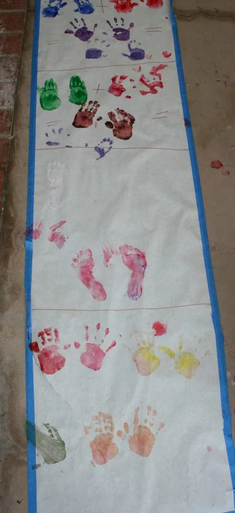 Hold-Hands Color Mixing Handprints