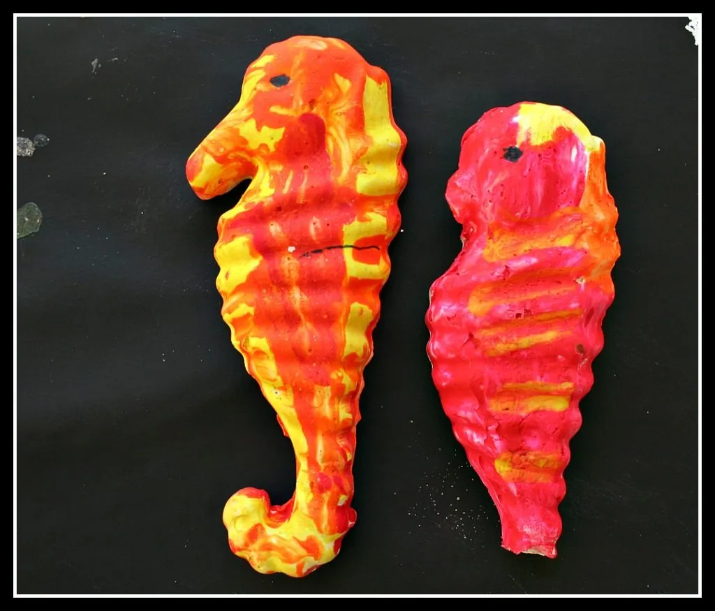 Plaster of Paris Seahorses