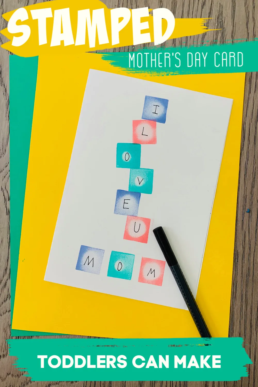 mothers day cards kids can make with stamping