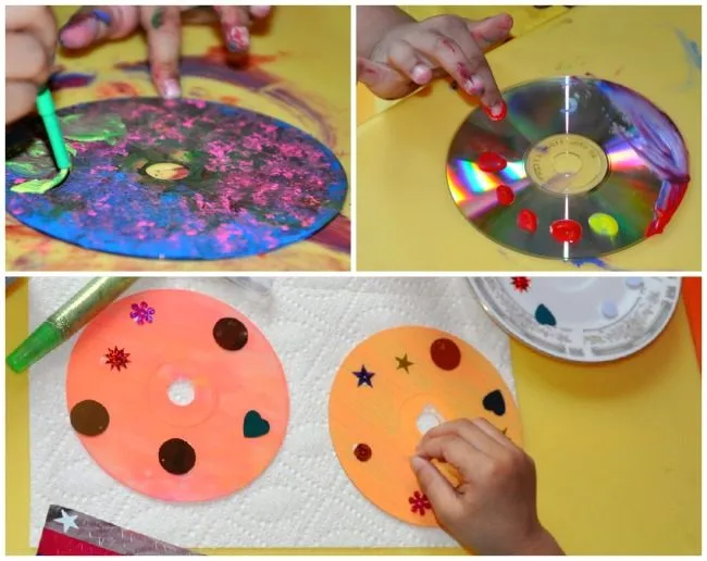cd upcycle art