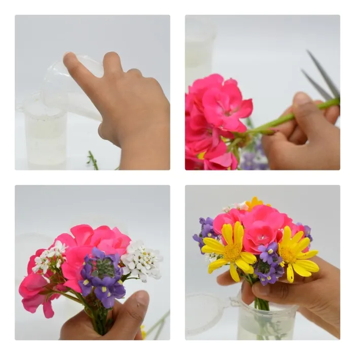 PROCESS FOR MAKING VASES FLOWERS