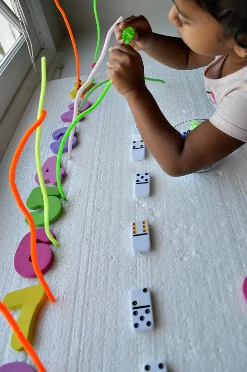 beading with numbers