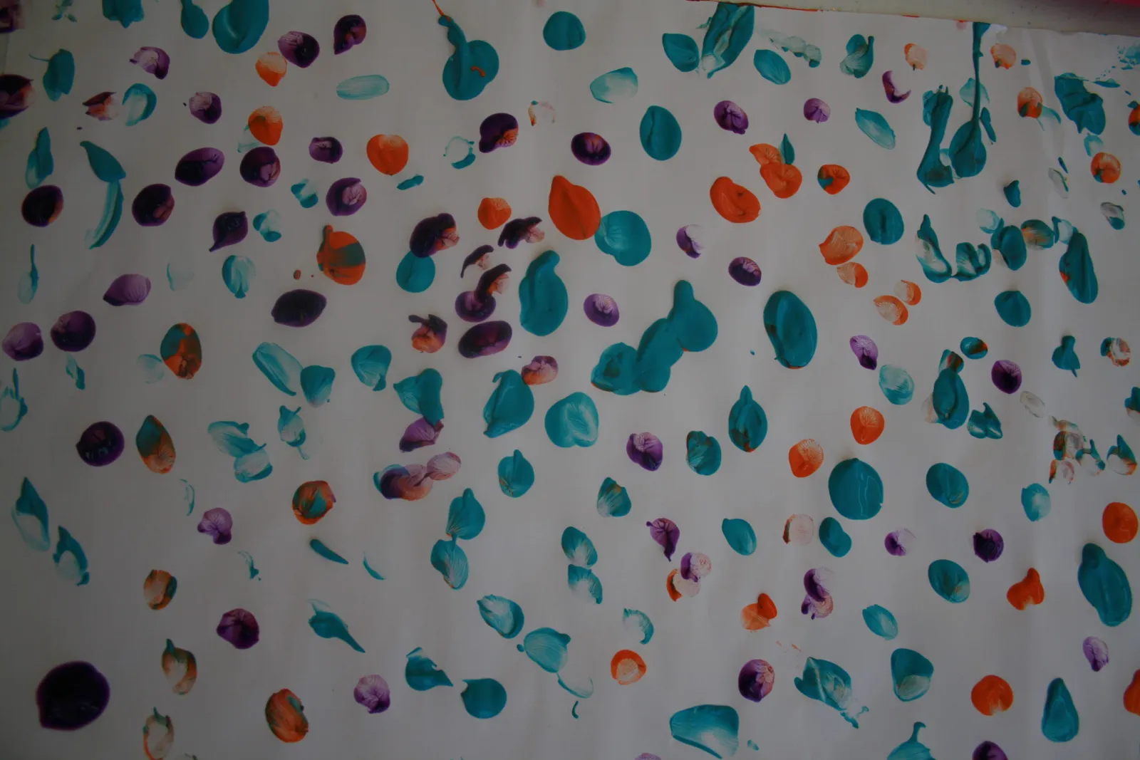 Dirt Painting and Finger Dot Painting