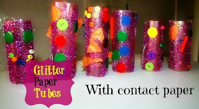 Paper Roll Craft &ndash; Glitter Tubes