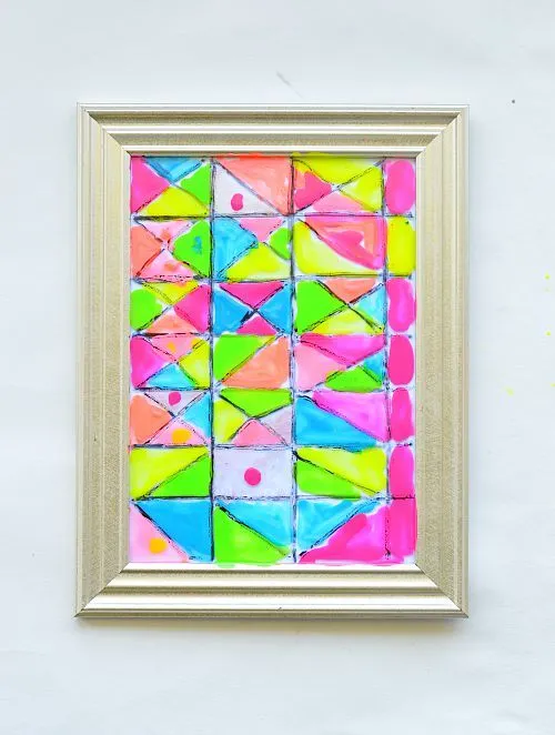 art with kids with mirrors