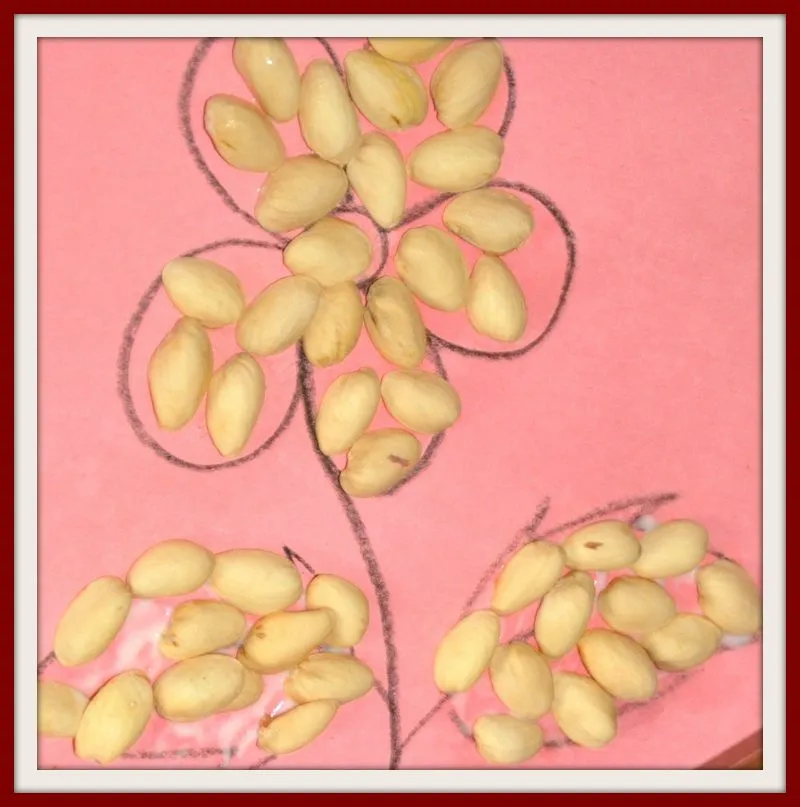 Pistachio Shell Flower and Frame Crafts