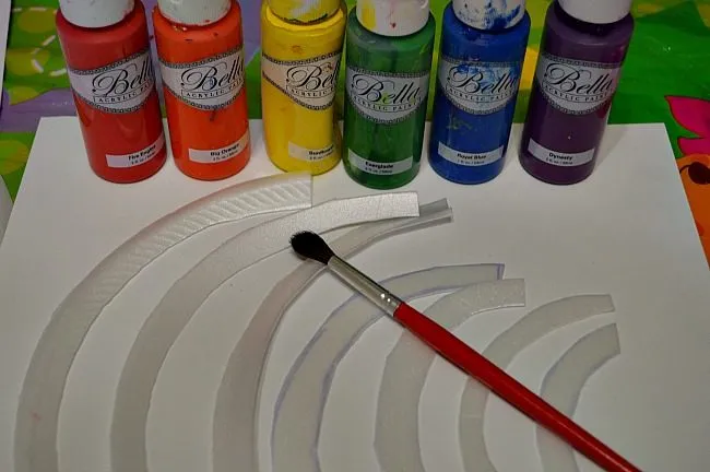 painting rainbows