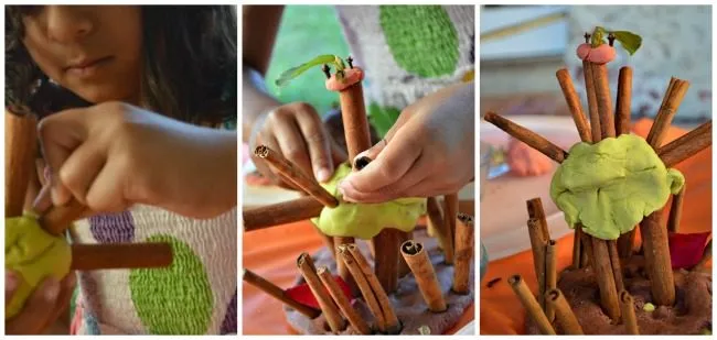 peacock playdough