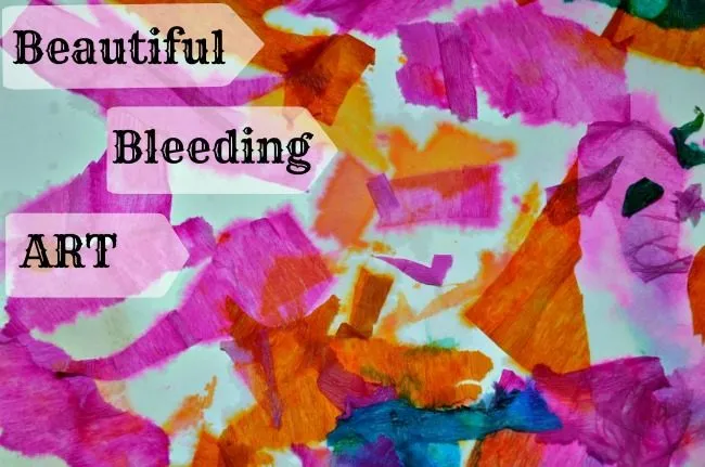 tissue paper art activity