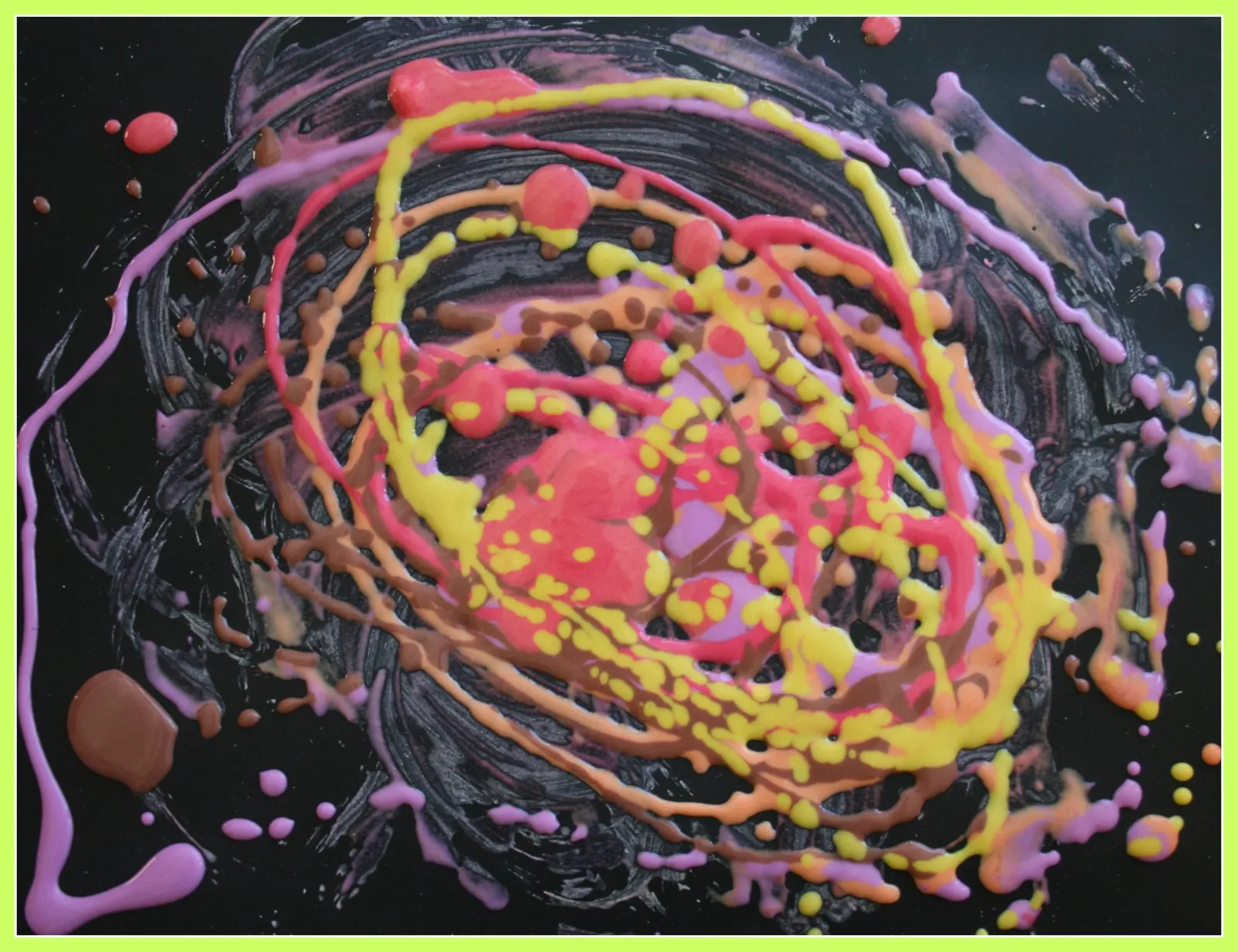 Puffy Paint Fall Art