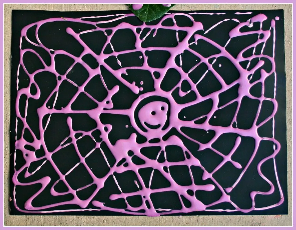 Puffy Paint Fall Art