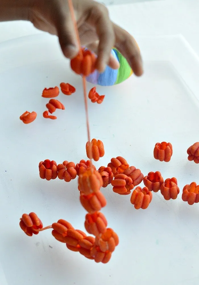 fine-motor-pumpkin-pasta