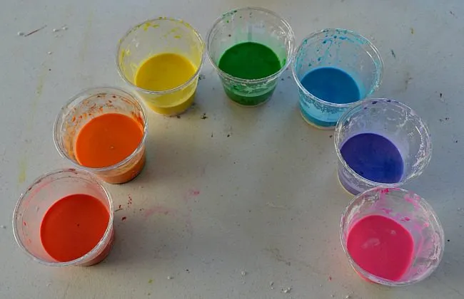 set up for messy play