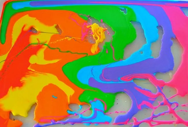 colorful goop