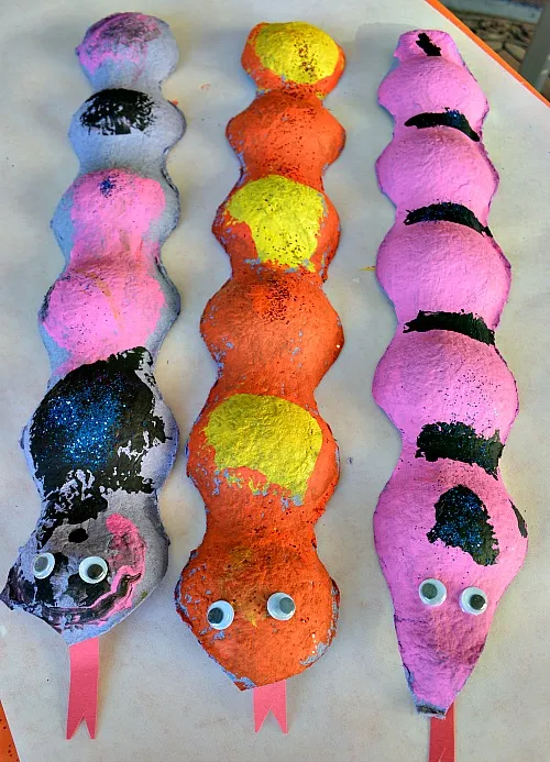 upcycled snakes