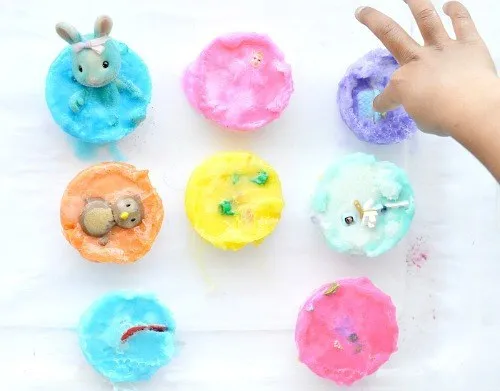 making baking soda and soapy cakes for sensory science