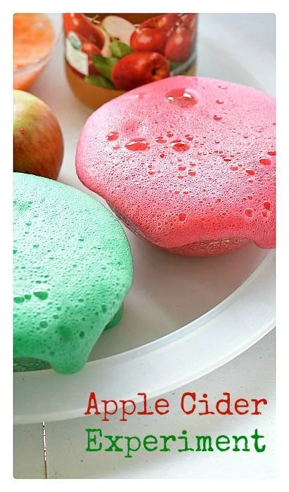 Apple Cider Experiment for kids