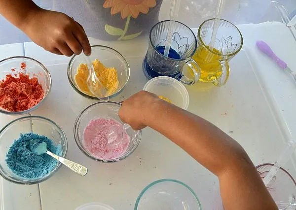 kids engaging in experiments
