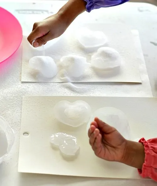 adding salt to ice