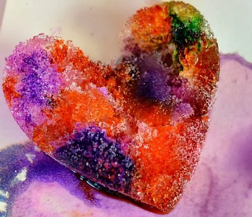 beautful crystal heart