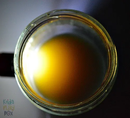 science for kids with milk and flash light