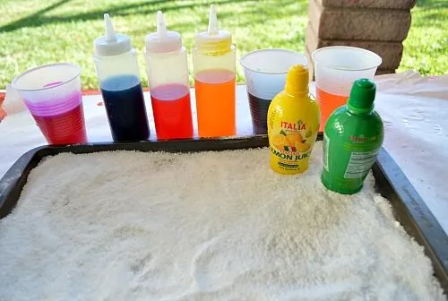 materials for lemon fizz tray