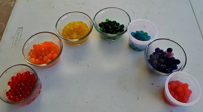 colorful tapioca pearls