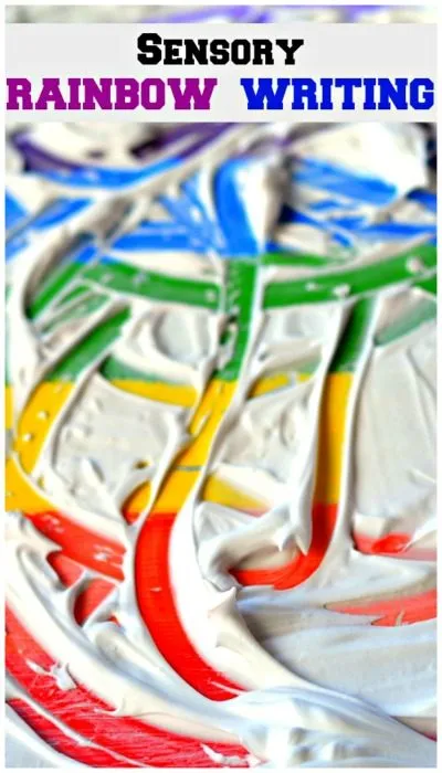 Rainbow Writing from BLOG ME MOM