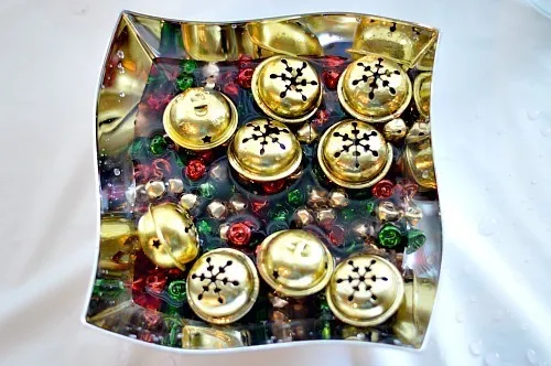 Sound soup sensory play for christmas