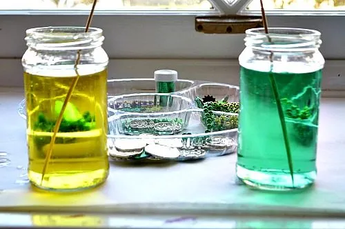 st patricks day crafts sensory activities with jars
