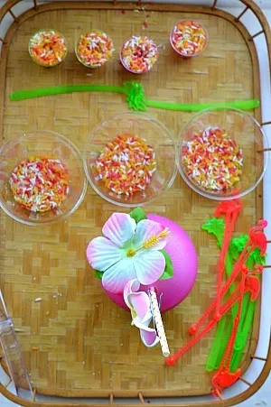 sensory activities for kids party with island theme