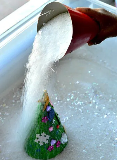 sensory activity for kids with snow