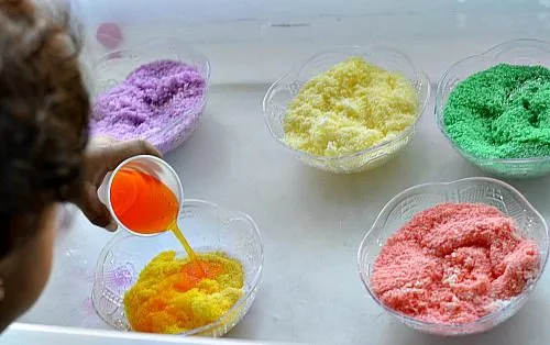 sensory activities with snow