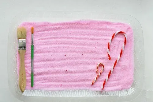 Peppermint sensory writing activity