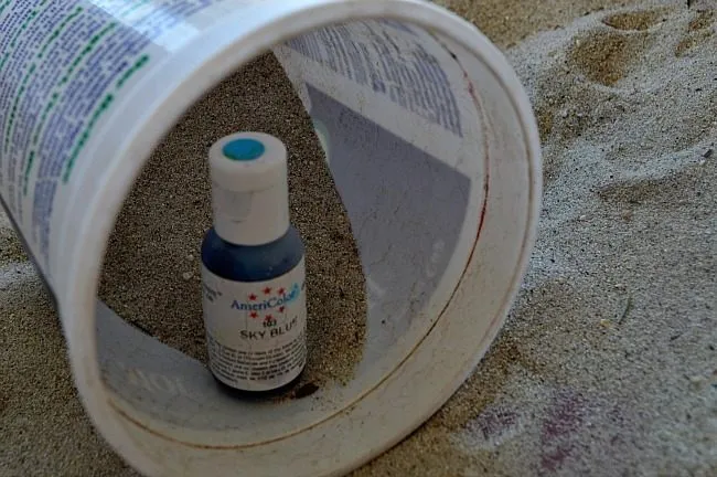 food color sand