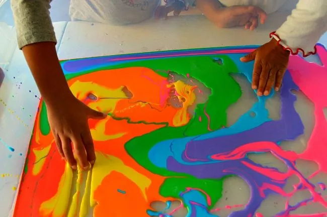 colorful goop oobleck