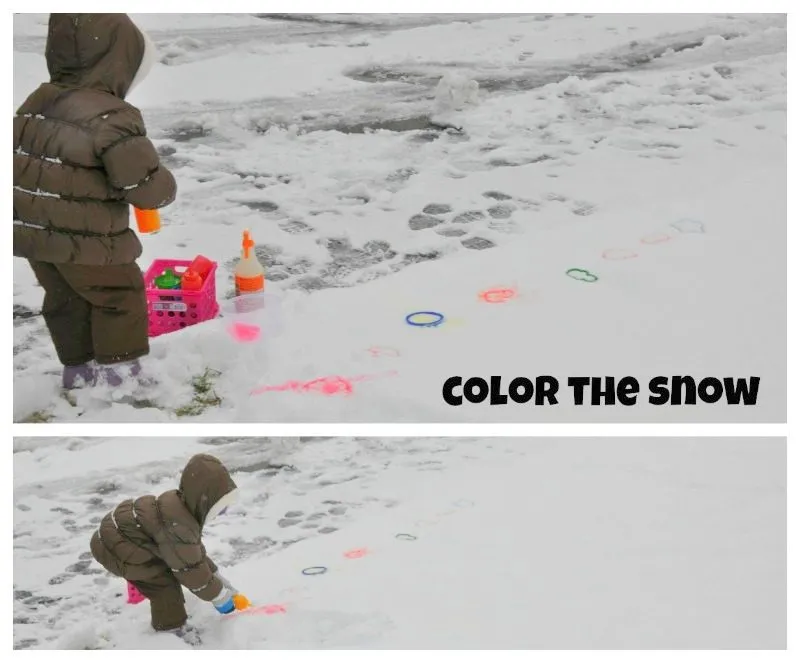 snow painting