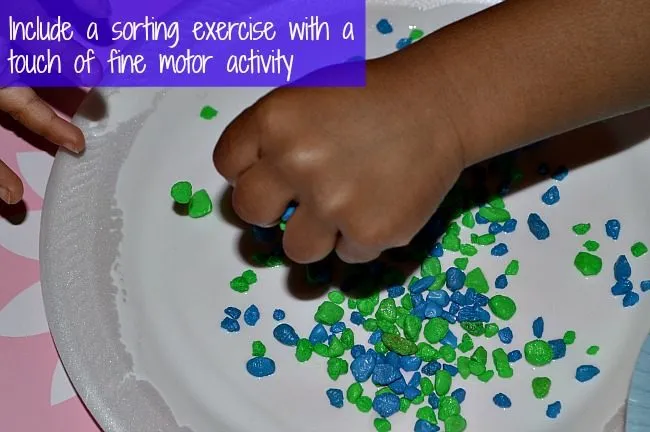 letters spring craft with paper plate