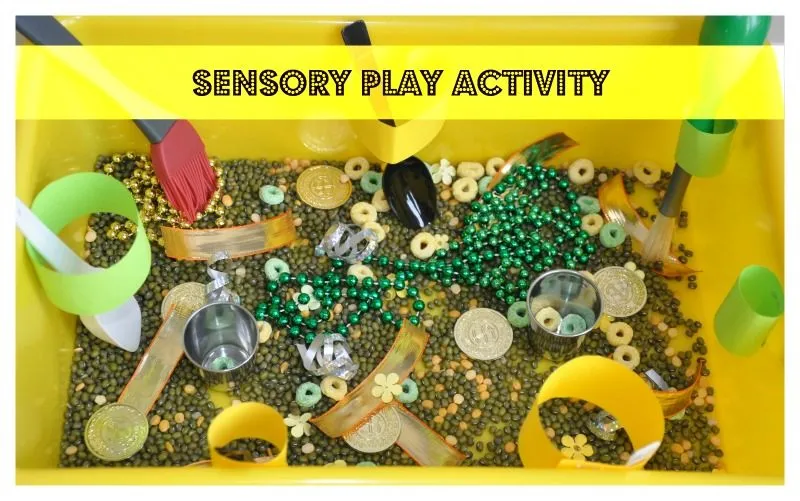 St.Patrick's Day Activities: Sensory bin