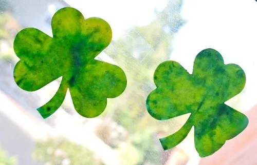 shamrock window art
