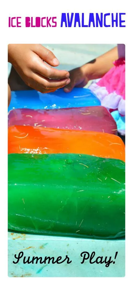 summer fun with ice bocks
