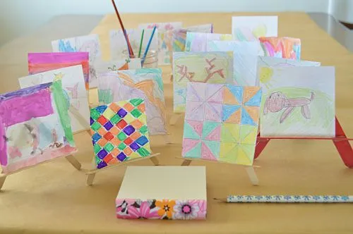 mini easels art for kids
