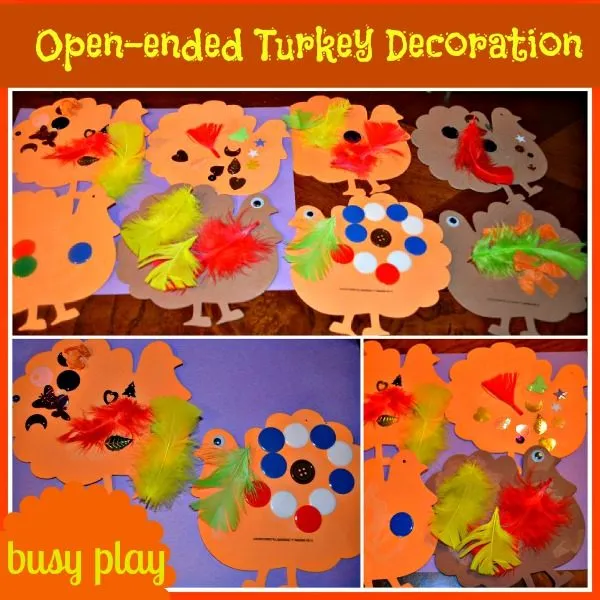Thanksgiving crafts for kids :Thanksgiving craft with foam shapes