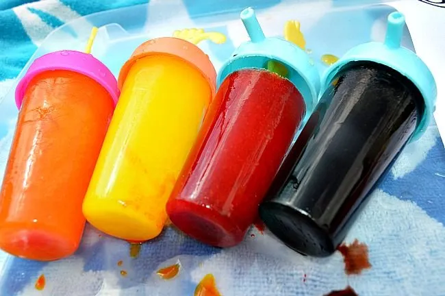 popscicle molds for fruit painting