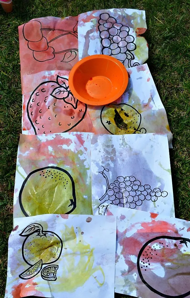 painted fruits