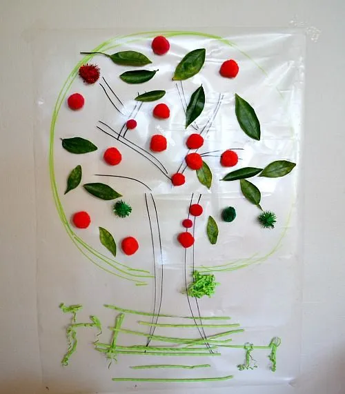 apple crafts for toddlers