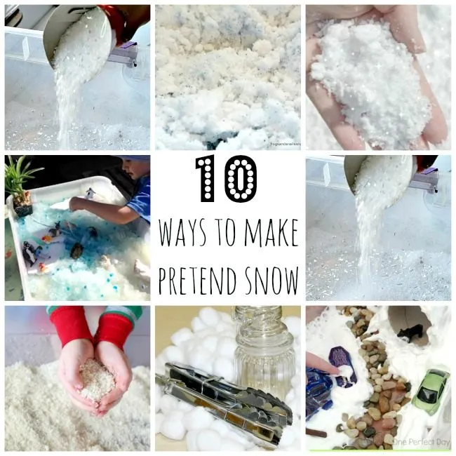 pretend snow recipes