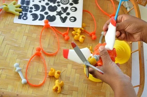 building with materials