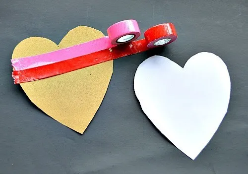valentine's day crafts using duct tape