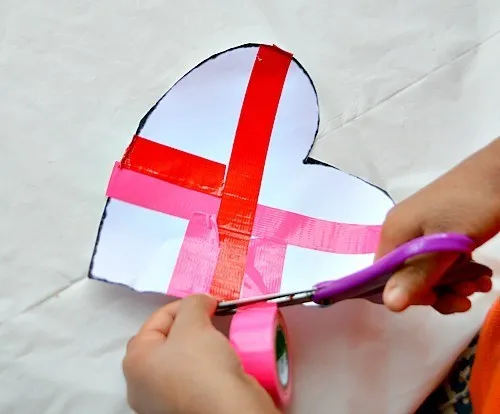 heart art for valentine's day cutting